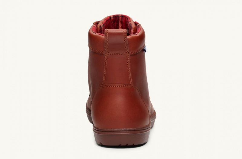 Barefoot Lems Boulder Boot Skórzane Męskie Miedź Polska | OYF-35437