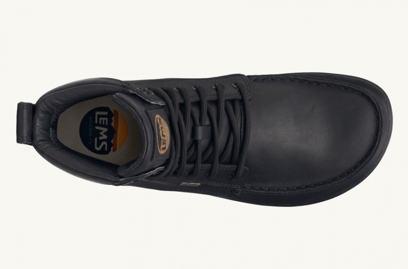 Buty Męskie Lems Nieprzemakalne Boulder Boot Czarne Polska | RCI-32391