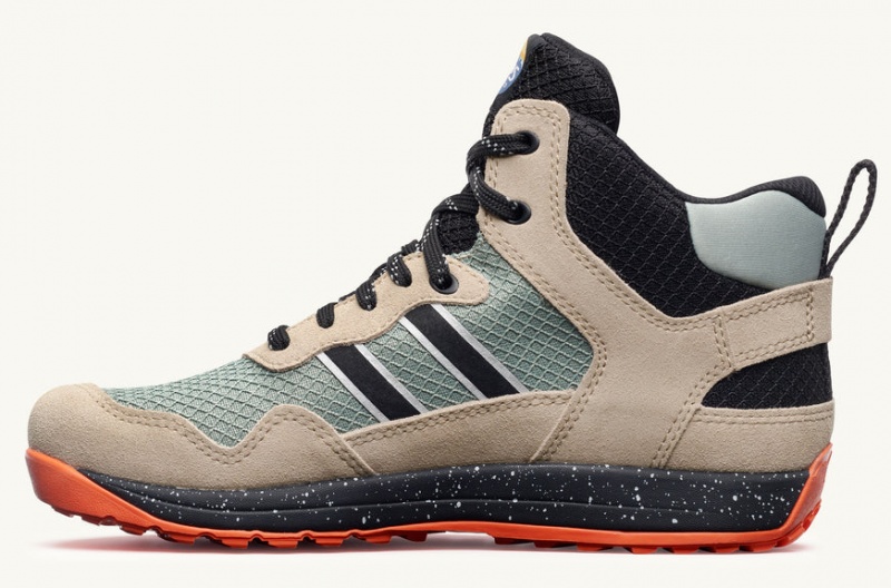 Buty Damskie Lems Primal Pursuit Mid Nieprzemakalne Beżowe Zielone Polska | YEQ-03059
